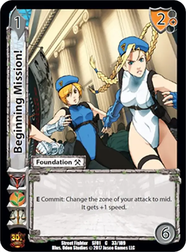 Beginning Mission! card front