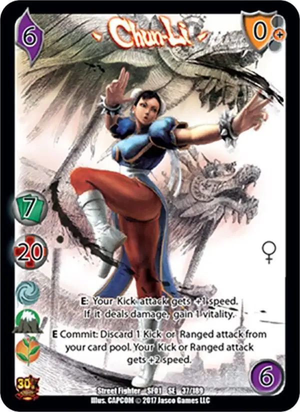 Chun Li card front