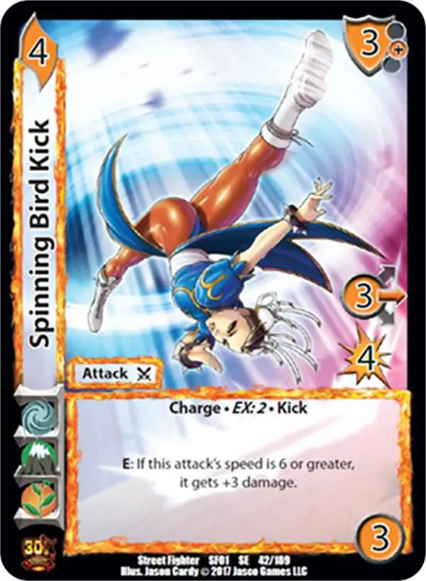 Spinning Bird Kick card front