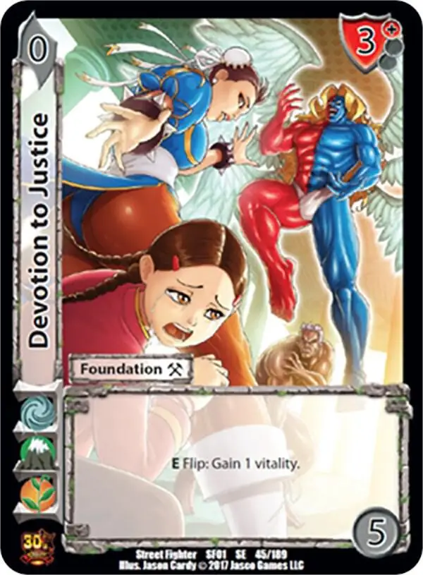 Devotion to Justice card front