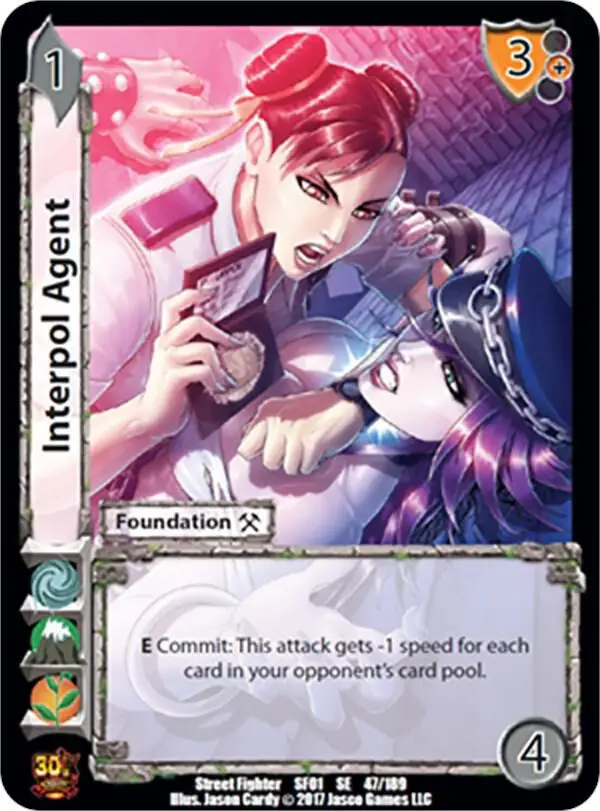 Interpol Agent card front