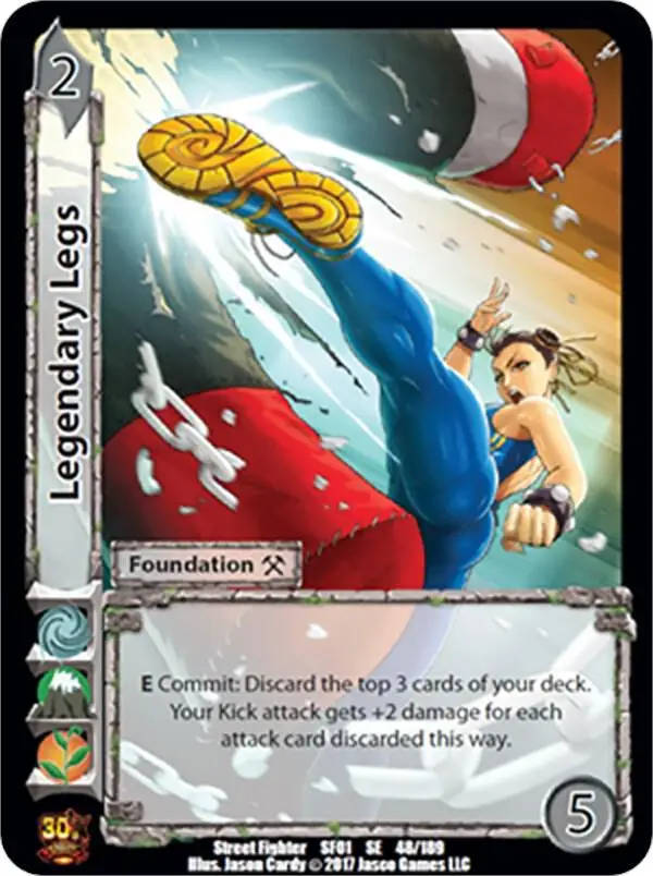 Legendary Legs card front