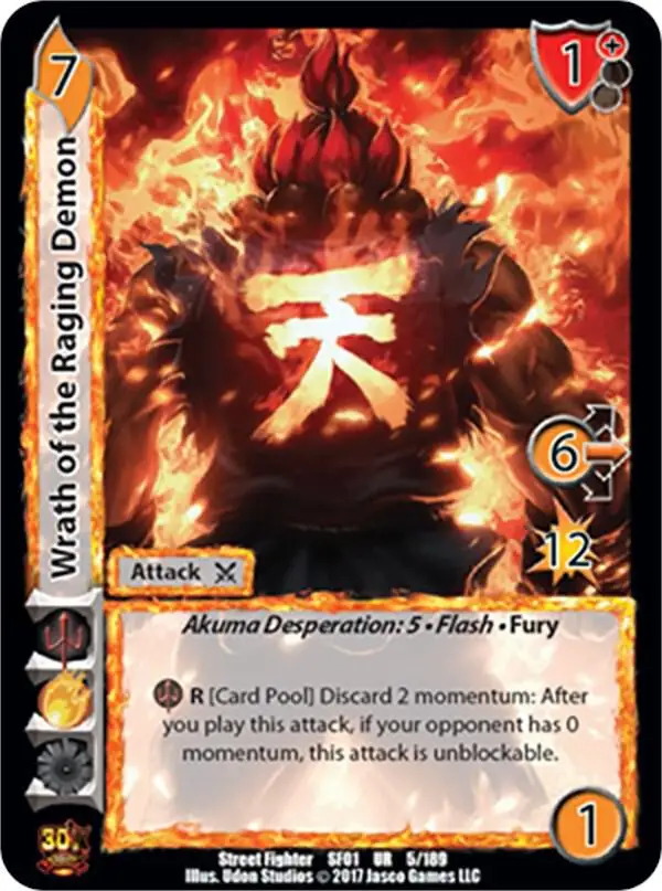 Wrath of the Raging Demon card front