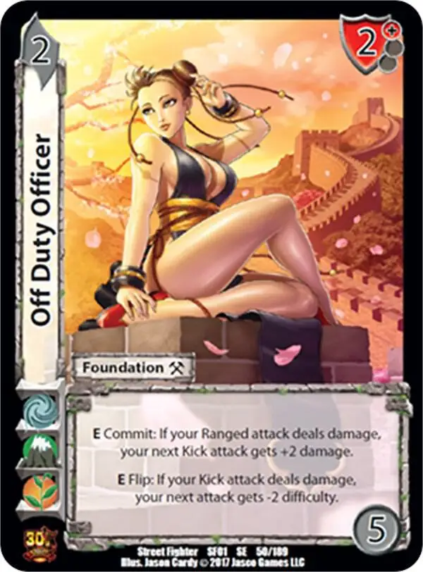 Off Duty Officer card front