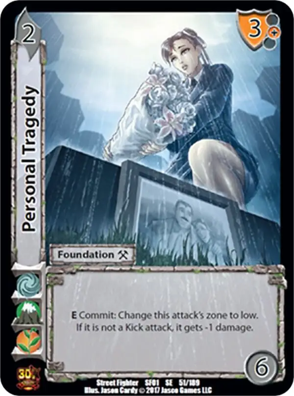 Personal Tragedy card front