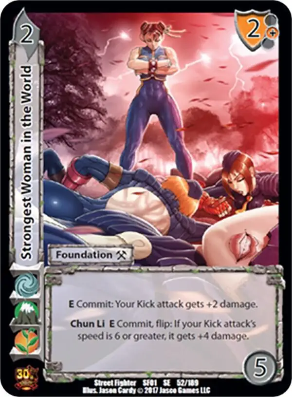 Strongest Woman in the World card front