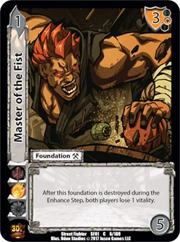 Master of the Fist card front