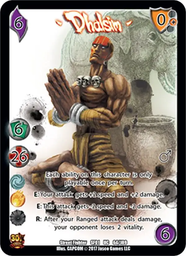 Dhalsim card front