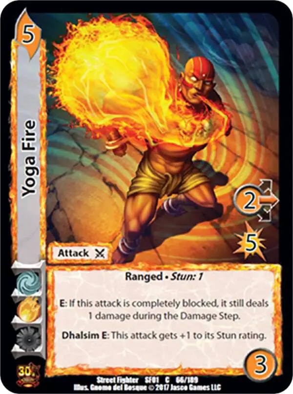 Yoga Fire card front