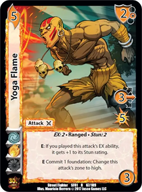 Yoga Flame card front