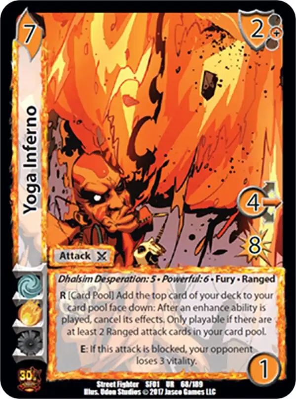 Yoga Inferno card front