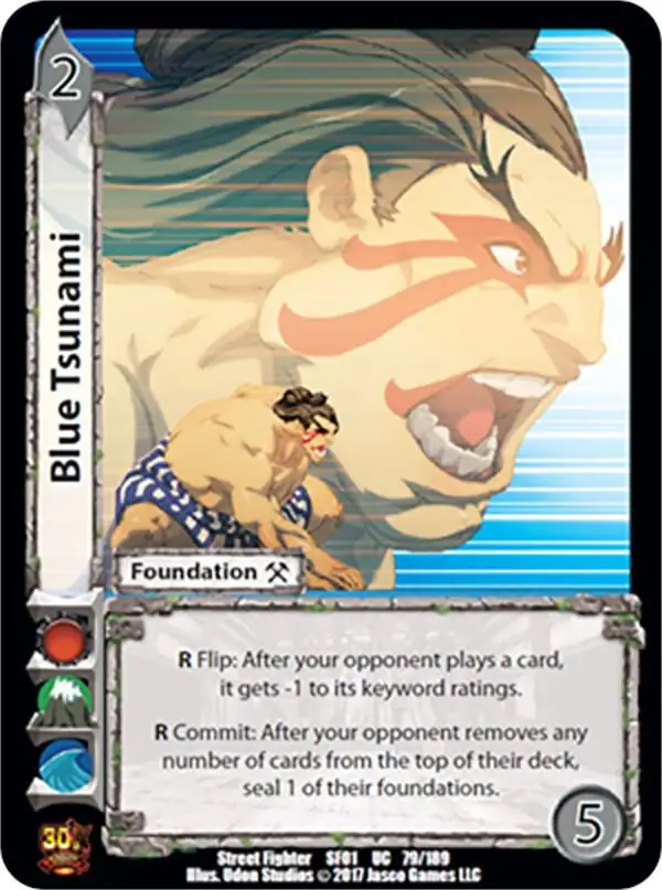 Blue Tsunami card front