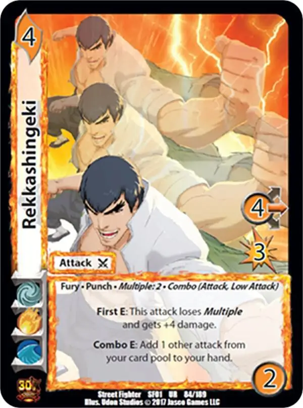 Rekkashingeki card front