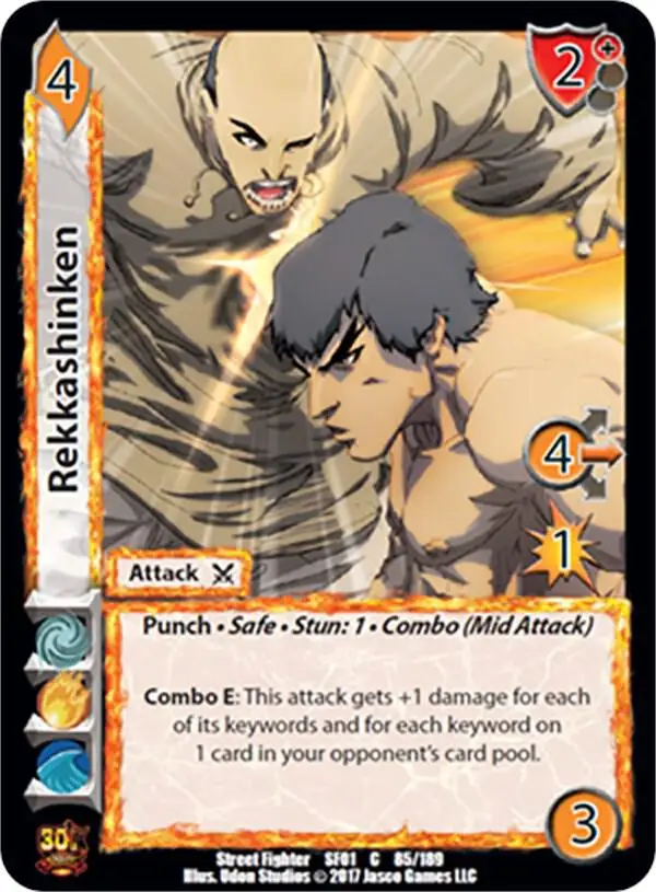 Rekkashinken card front