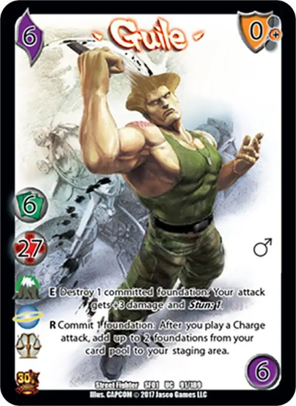 Guile card front