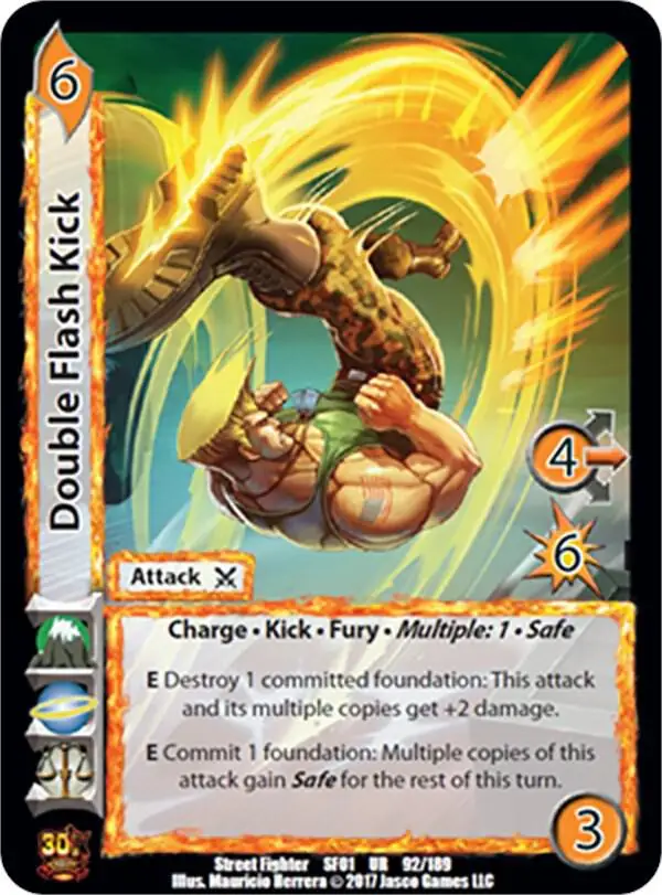 Double Flash Kick card front