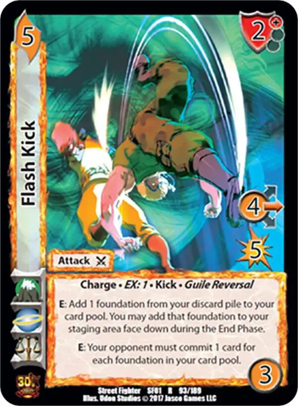 Flash Kick card front