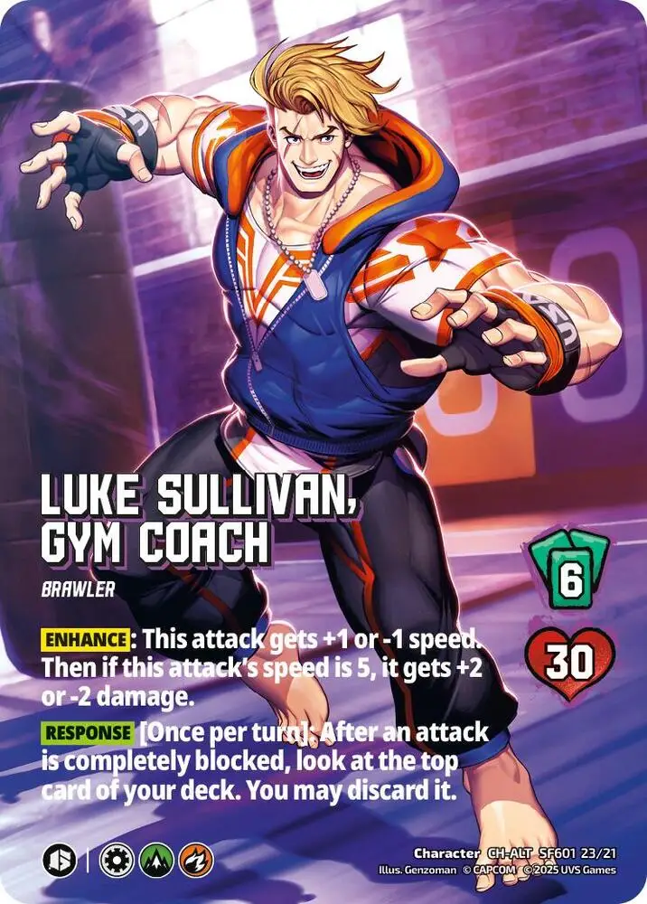 Luke Sullivan, Gym Coach (Alternate Art) card front