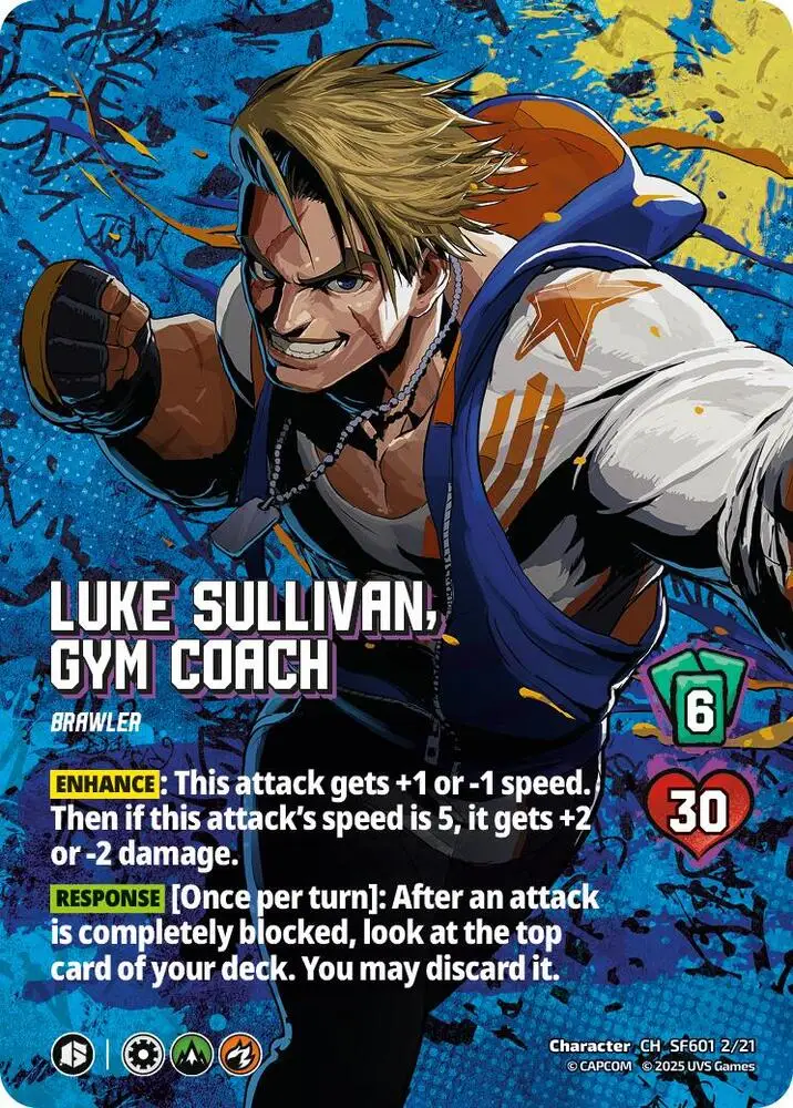Luke Sullivan, Gym Coach card front