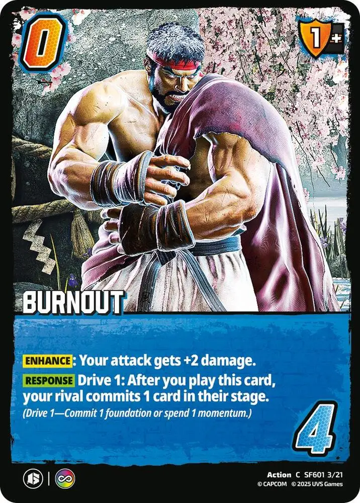Burnout card front