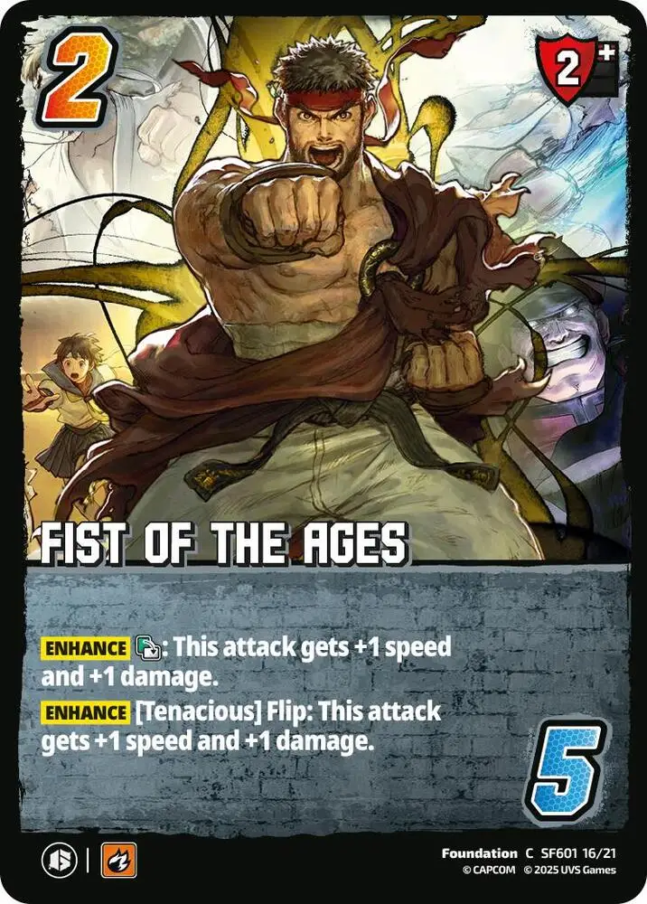Fist of the Ages card front