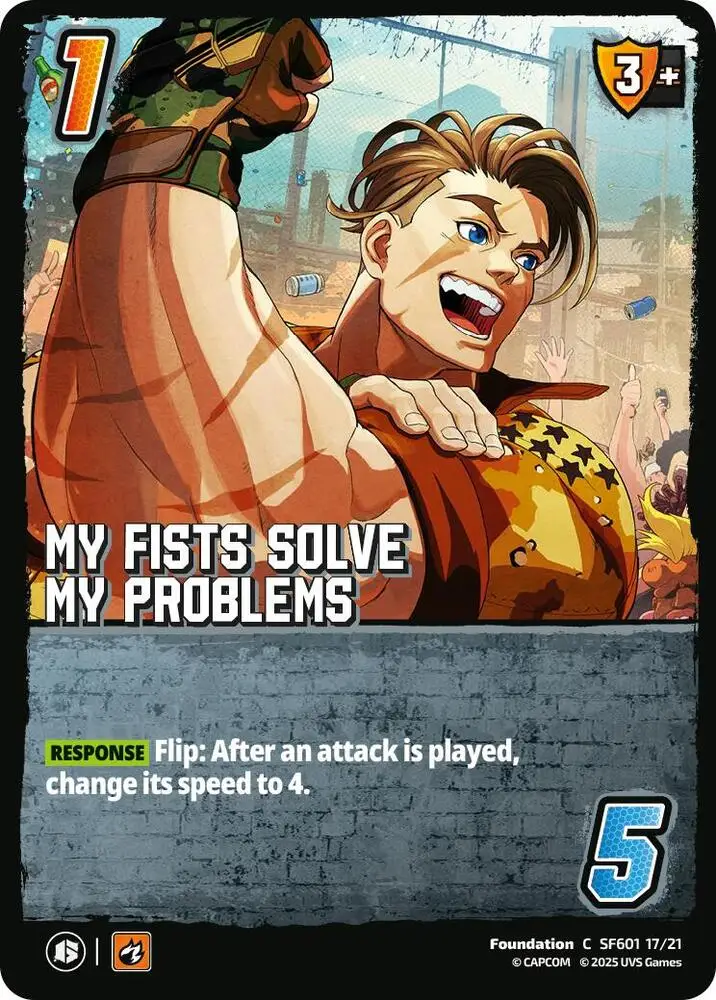 My Fists Solve My Problems card front