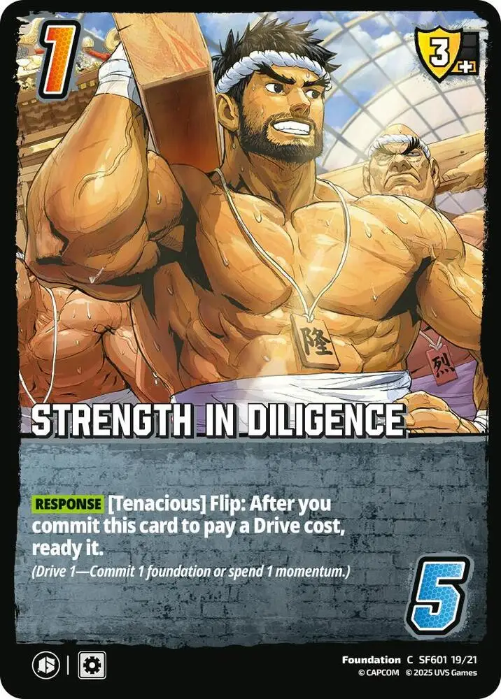 Strength in Diligence card front