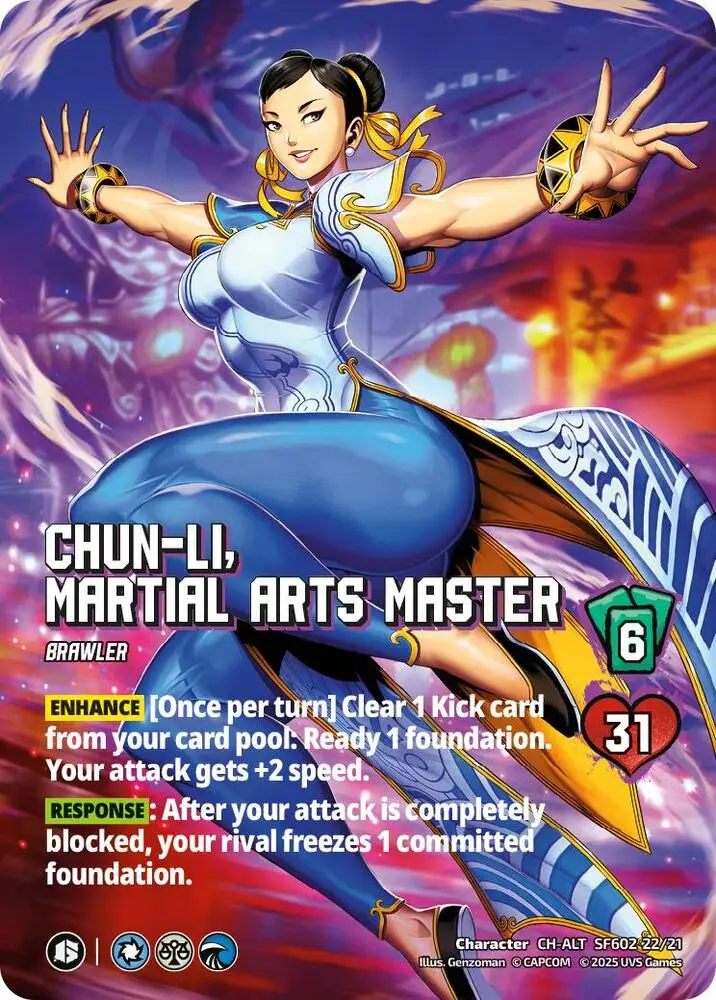 Chun-Li, Martial Arts Master (Alternate Art) card front