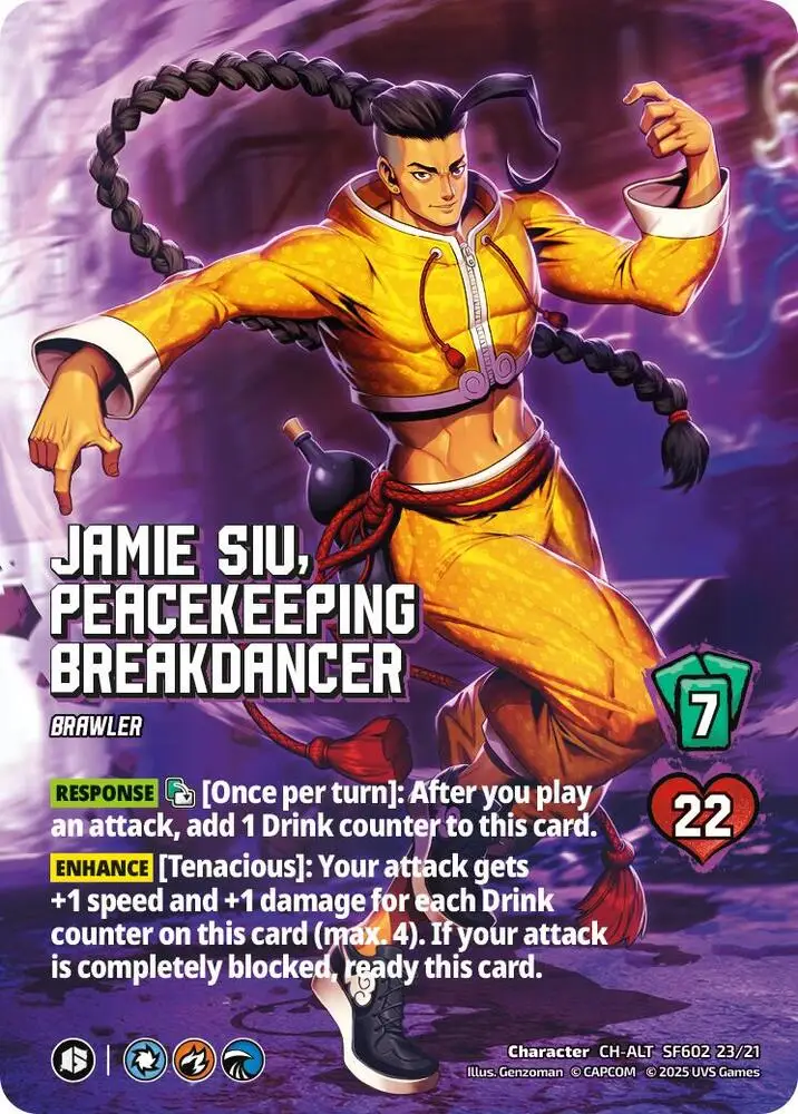 Jamie Siu, Peacekeeping Breakdancer (Alternate Art) card front
