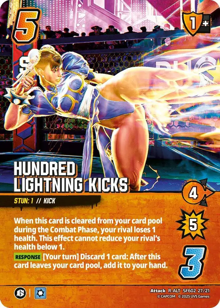 Hundred Lightning Kicks (Alternate Art) card front