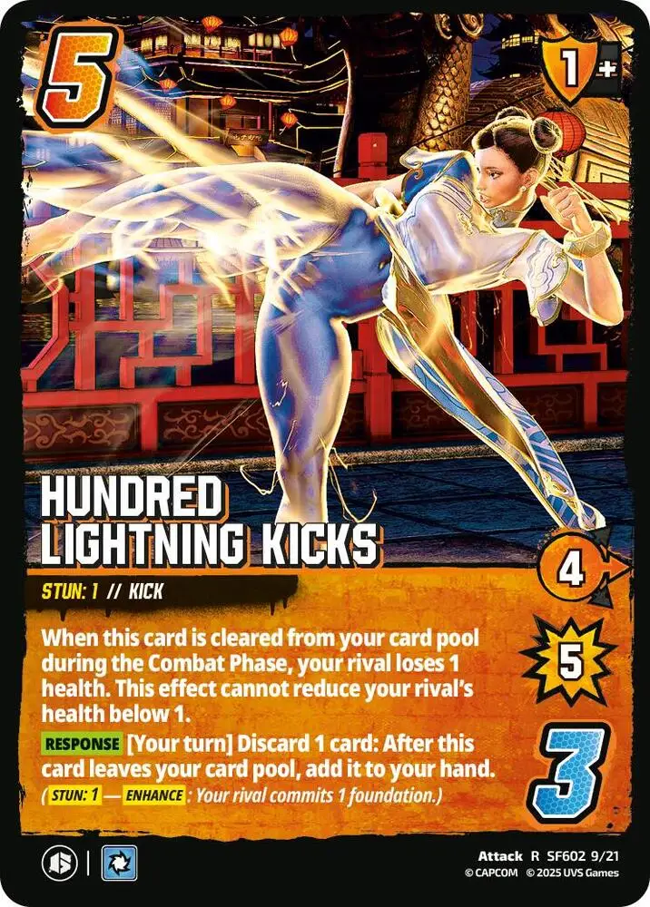 Hundred Lightning Kicks card front
