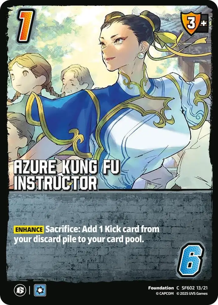 Azure Kung Fu Instructor card front