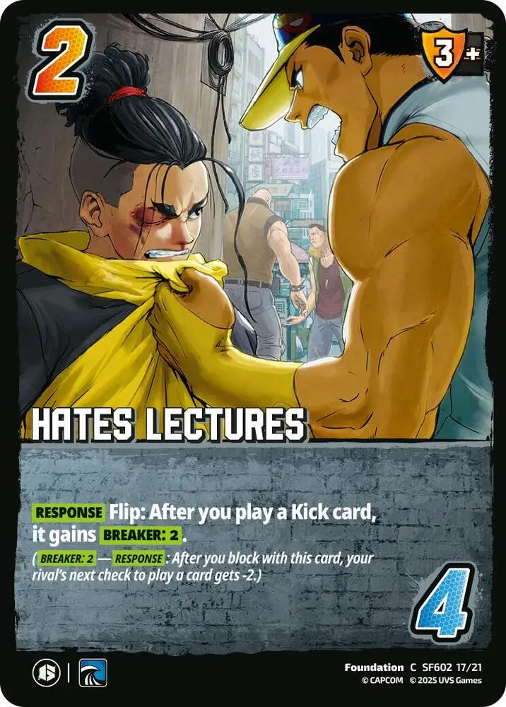 Hates Lectures card front