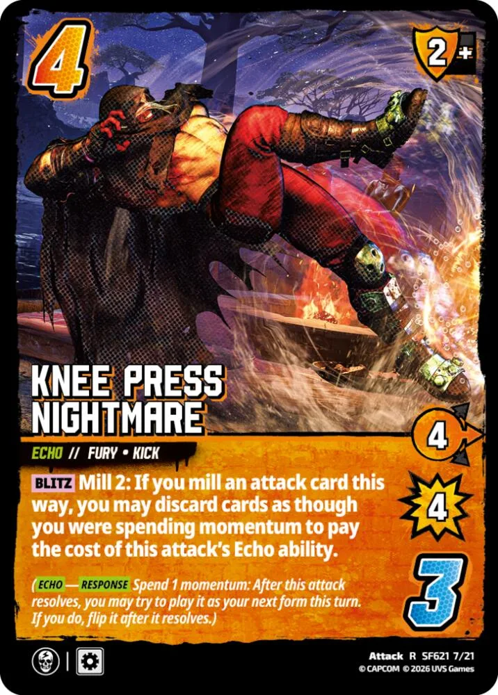 Knee Press Nightmare card front
