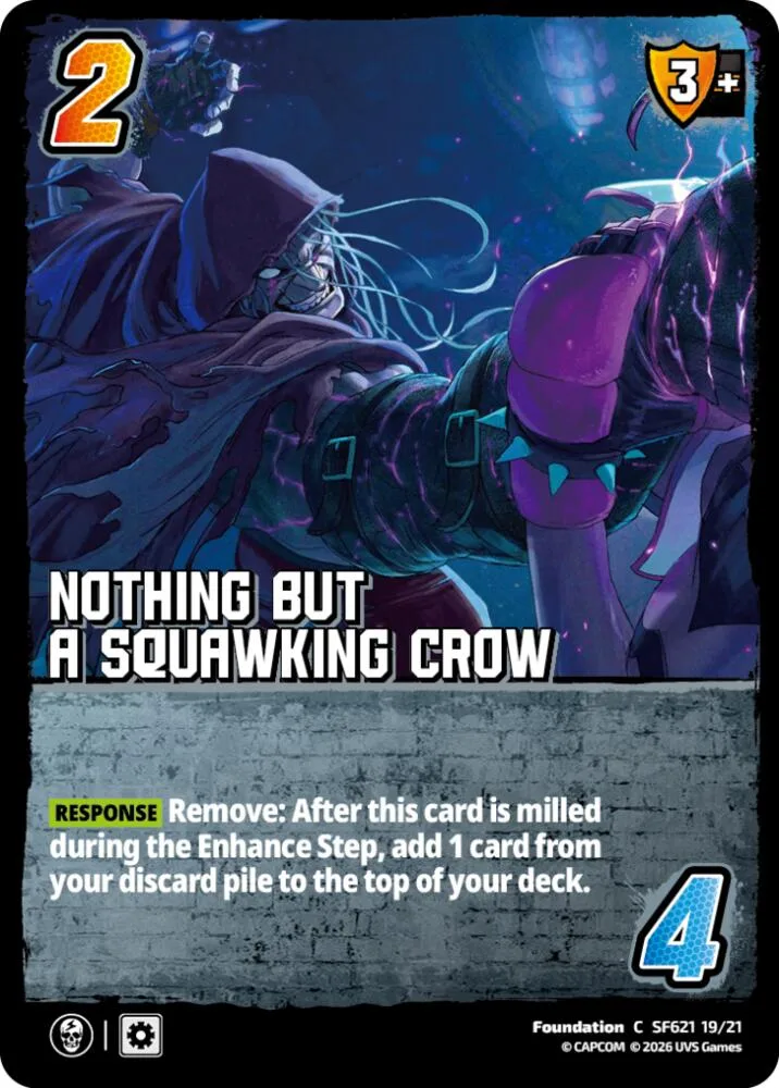 Nothing But A Squawking Crow card front