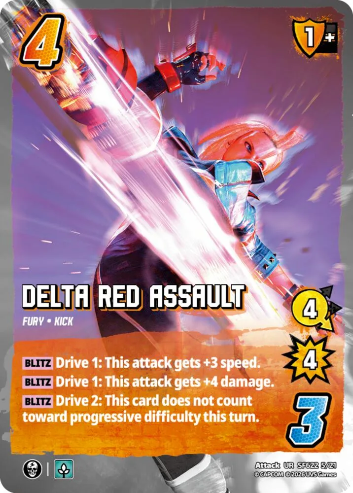 Delta Red Assault card front