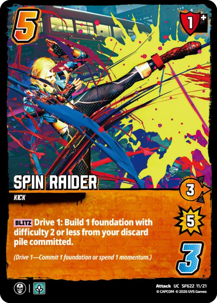 Spin Raider card front