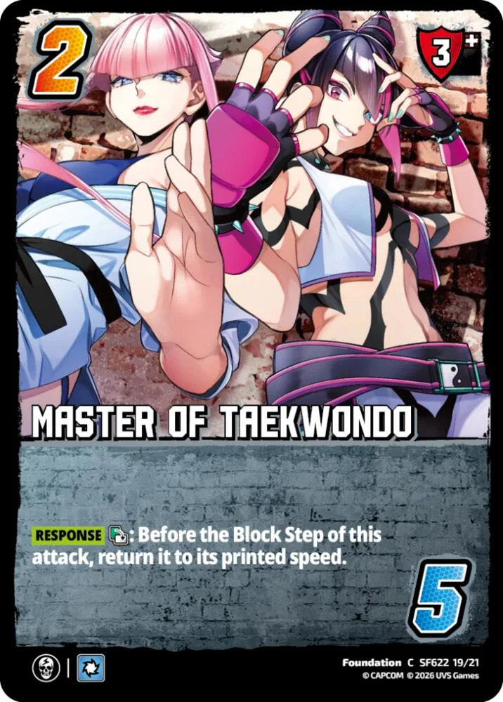 Master of Taekwondo card front