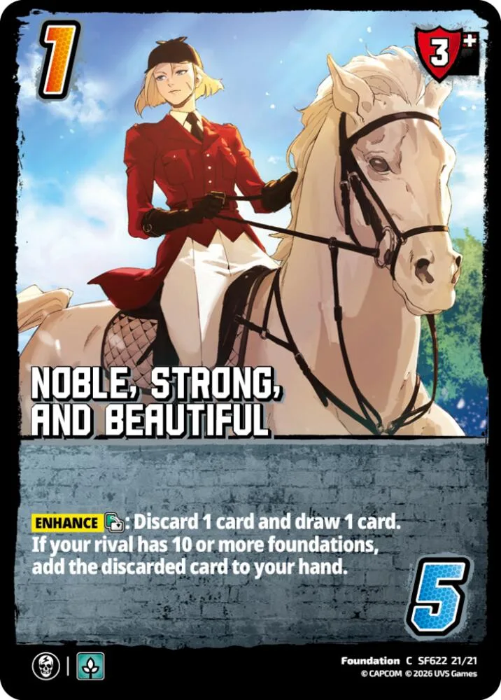 Noble, Strong, and Beautiful card front