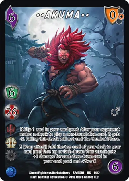 Akuma** card front