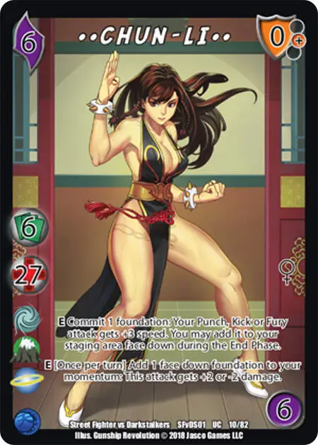 Chun-Li** card front