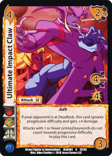 Ultimate Impact Claw card front