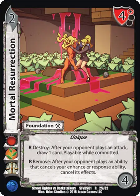 Mortal Resurrection card front