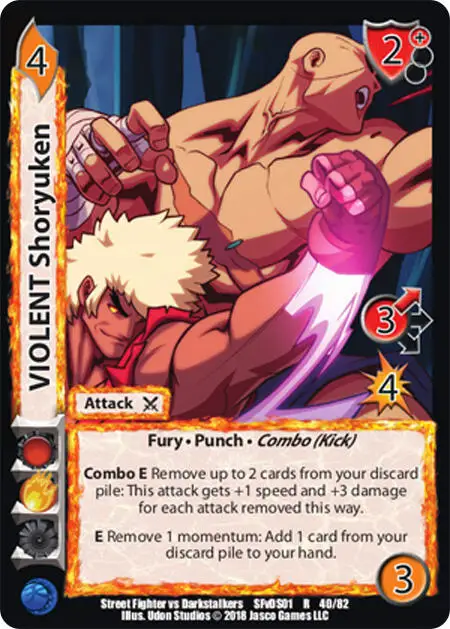 VIOLENT Shoryuken card front