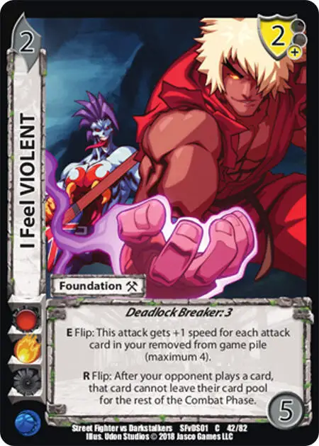 I Feel VIOLENT card front