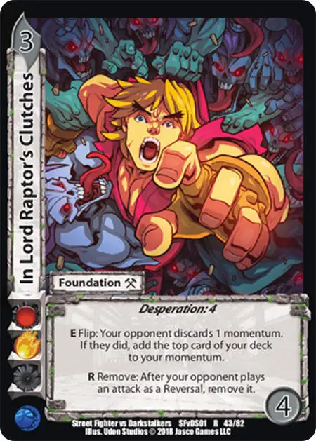 In Lord Raptor's Clutches card front