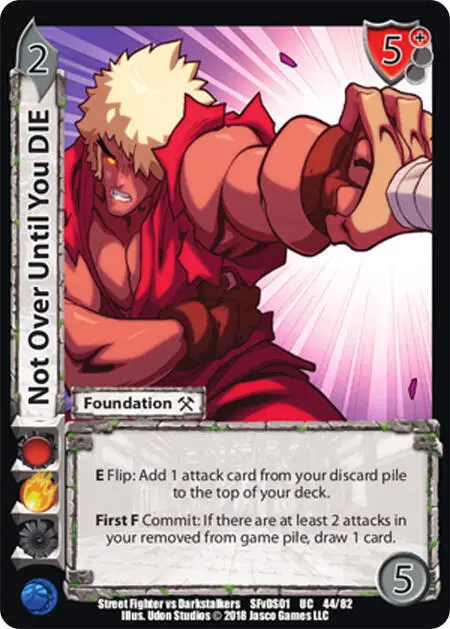Not Over Until You DIE card front