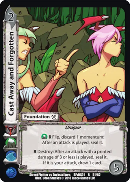 Cast Away and Forgotten card front
