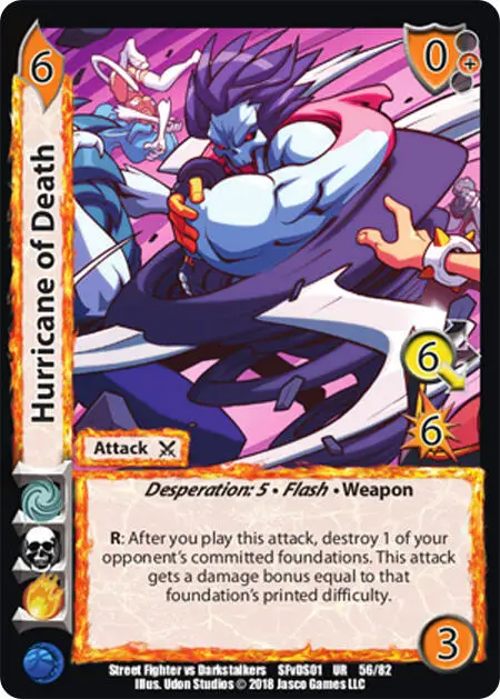 Hurricane of Death card front