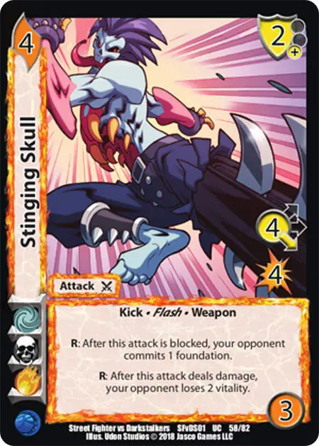 Stinging Skull card front